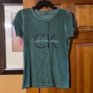 Green Calvin Klein Tee